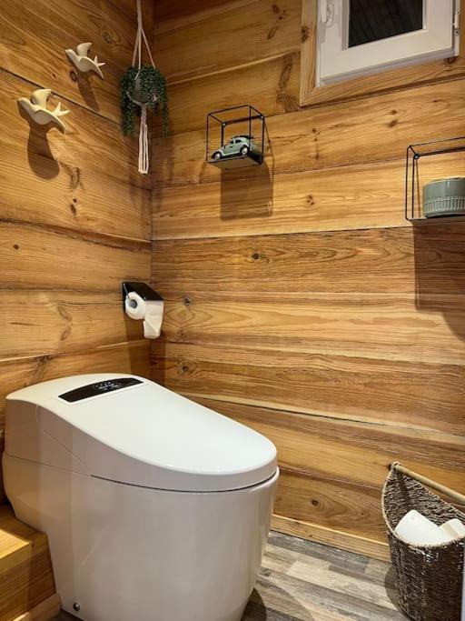 Chalet Et Jaccuzy Sur La Plage 比斯卡罗斯 外观 照片