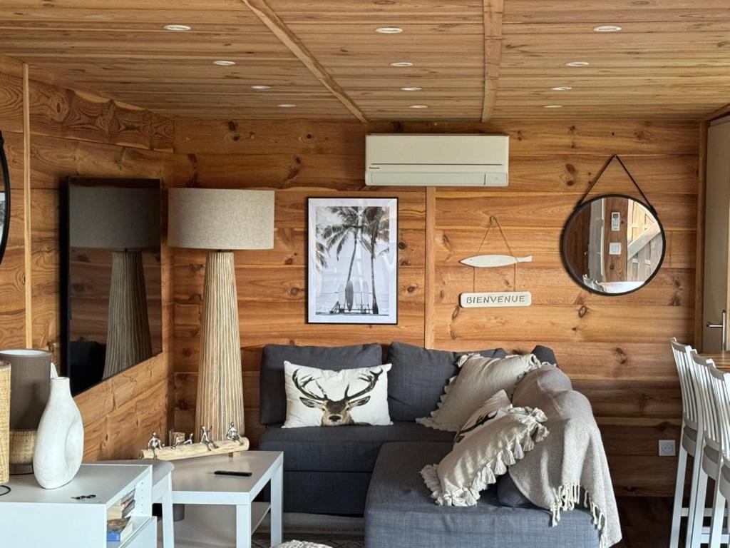 Chalet Et Jaccuzy Sur La Plage 比斯卡罗斯 外观 照片